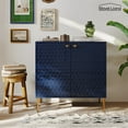 thumbnail image 1 of Boyel Living 2-Door Accent Sideboard Storage Cabinet, Blue Modern Sideboard Buffet Cabinet for Kitchen, Dining Room, Living Room, Entryway, 1 of 11