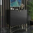 thumbnail image 1 of Boyel Living 2 Door Sideboard Storage Cabinet, Modern Black Buffet Cabinet Cupboard for Kitchen Dining Room Living Entryway, 1 of 9