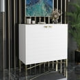 thumbnail image 1 of Boyel Living 2 Door Sideboard Storage Cabinet, Modern White Buffet Cabinet Cupboard for Kitchen Dining Room Living Entryway, 1 of 10