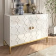 thumbnail image 1 of Boyel Living 2 Doors Accent Sideboard Buffet Cabinet, White Storage Cabinet with Shelf, Console Cupboard for Kitchen Living Room, 1 of 8