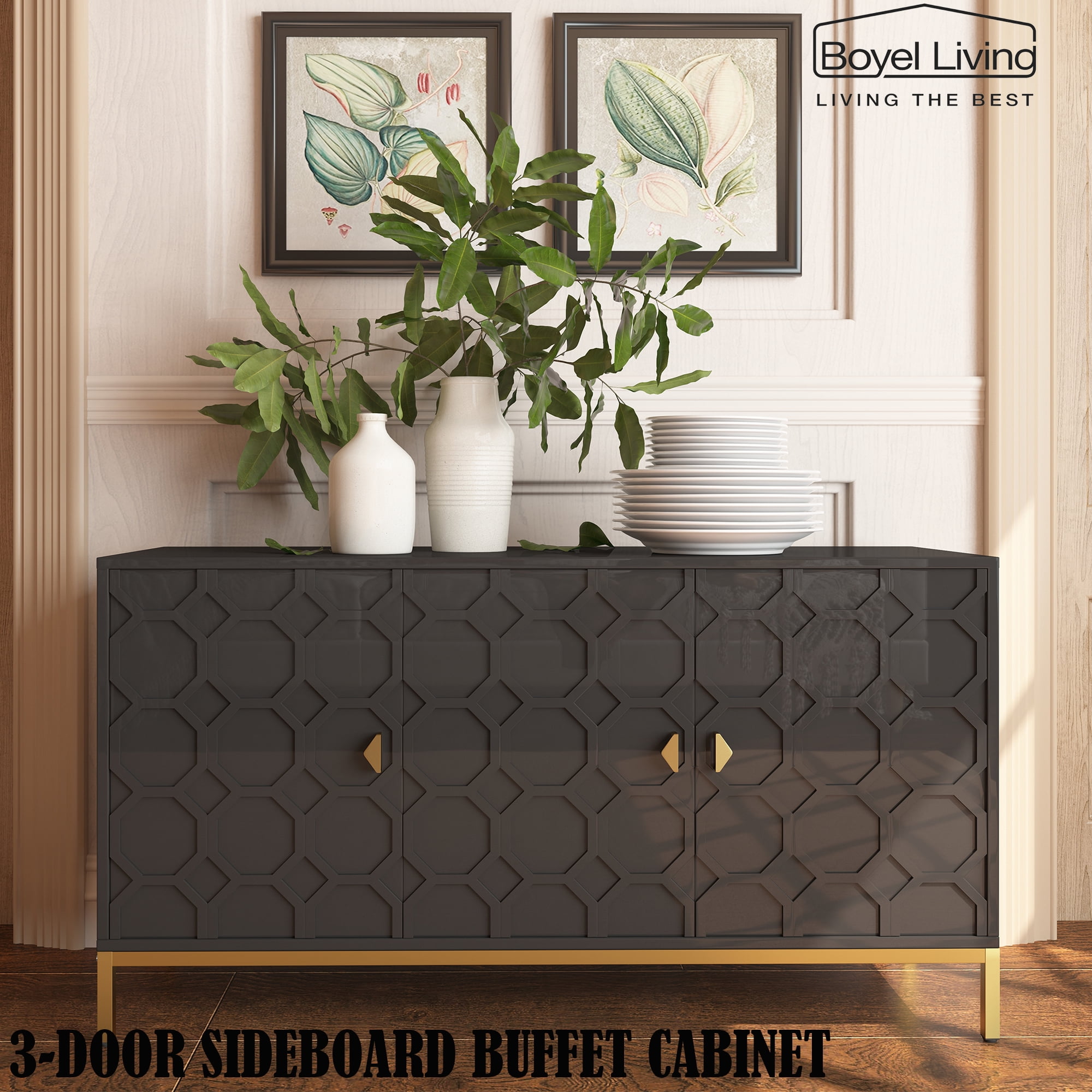 Boyel Living 3Door Sideboard Buffet Accent Storage