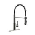 thumbnail image 1 of Boyel Living 3-function Kitchen Faucet Under The Pull Down Spout,Single Handle Kitchen Sink Faucets with Base Plate Suit to 1 or 3 Holes Brushed Nickel, 1 of 9