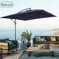 Boyel Living 8.3Ft Square Offset Patio Umbrellas Outdoor Market Umbrellas with Push Button Tilt