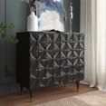thumbnail image 1 of Boyel Living Accent Cabinet with 2-Doors, Sideboard Buffet Cabinet with Adjustable Shelves, Black Credenza Storage Cabinet for Living Room, 1 of 6