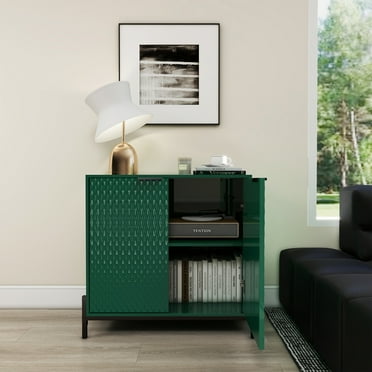Boyel Living Accent Storage Cabinet with 2 Doors, Buffet Sideboard Console Cabinet for Living Room Entryway Hallway, Green