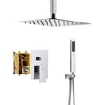 thumbnail image 1 of Boyel Living Ceiling Mount Rain Shower System 10 inches Shower Head with Handheld Combo Set,Chrome, 1 of 9