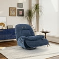 thumbnail image 1 of Boyel Living Chenille fabric Solid Recliner with Phone Holder, Blue, 1 of 11