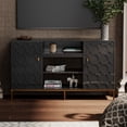 thumbnail image 1 of Boyel Living Modern TV Console, 59" Entertainment Center Media TV Stand for Home, Living Room(Black), 1 of 2