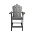 thumbnail image 1 of Boyel Living Outdoor Tall Adirondack Chair,Balcony Armchair HIPS Durable High Bar Stools,Weather Resistant for Garden Patio Stools,Bar Chairs Deck Lawn Pool Gray, 1 of 6