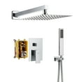 thumbnail image 1 of Boyel Living Rain Shower System 10 inches Wall Mount Shower Faucet Set with Handheld Combo Set,Chrome, 1 of 9