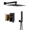 thumbnail image 1 of Boyel Living Rain Shower System 10 inches Wall Mount Shower Faucet Set with Handheld Combo Set,Matte Black, 1 of 9