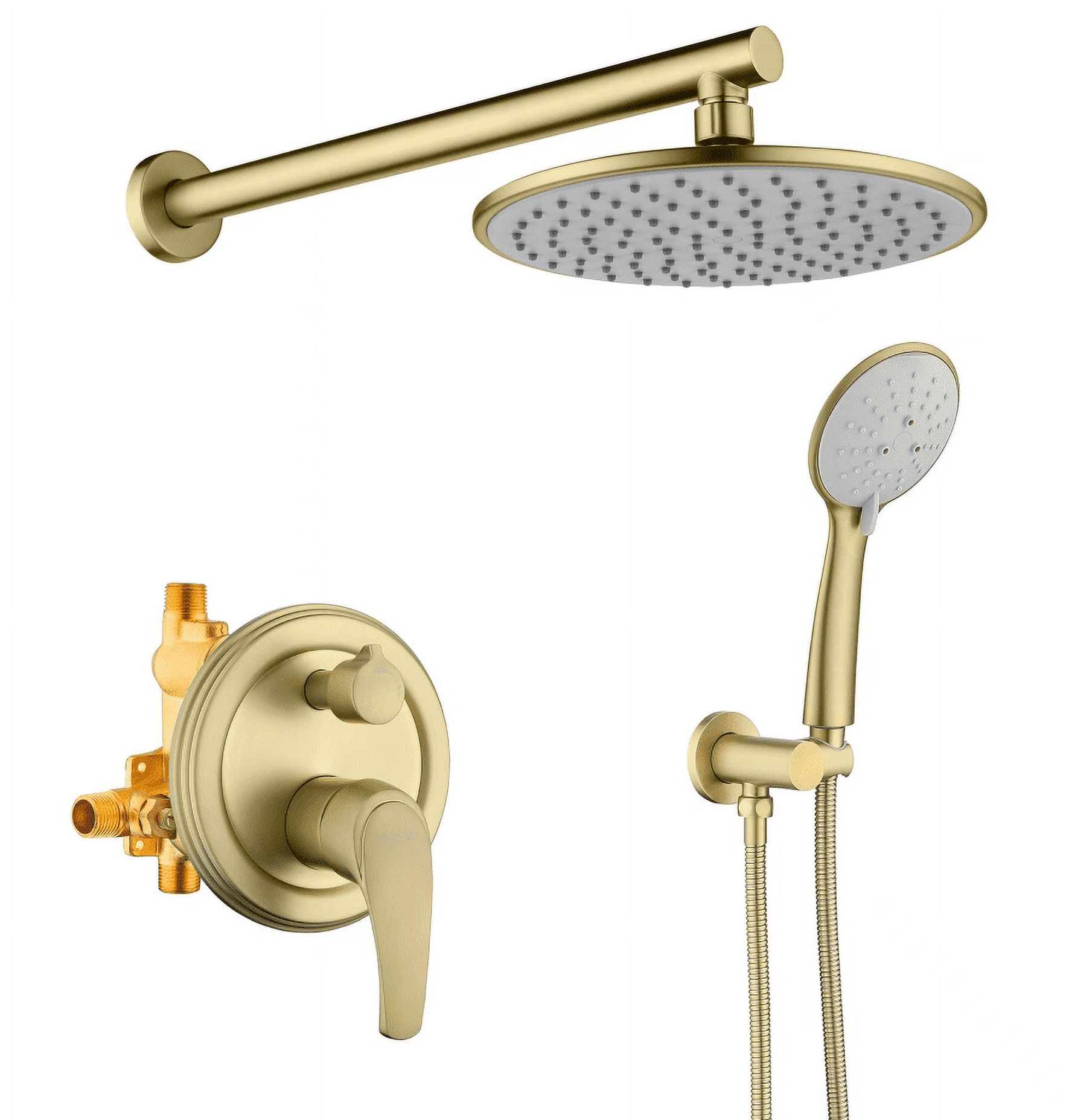 Boyel Living Shower System 9 in. Wall Mount Shower Heads with 5Spray