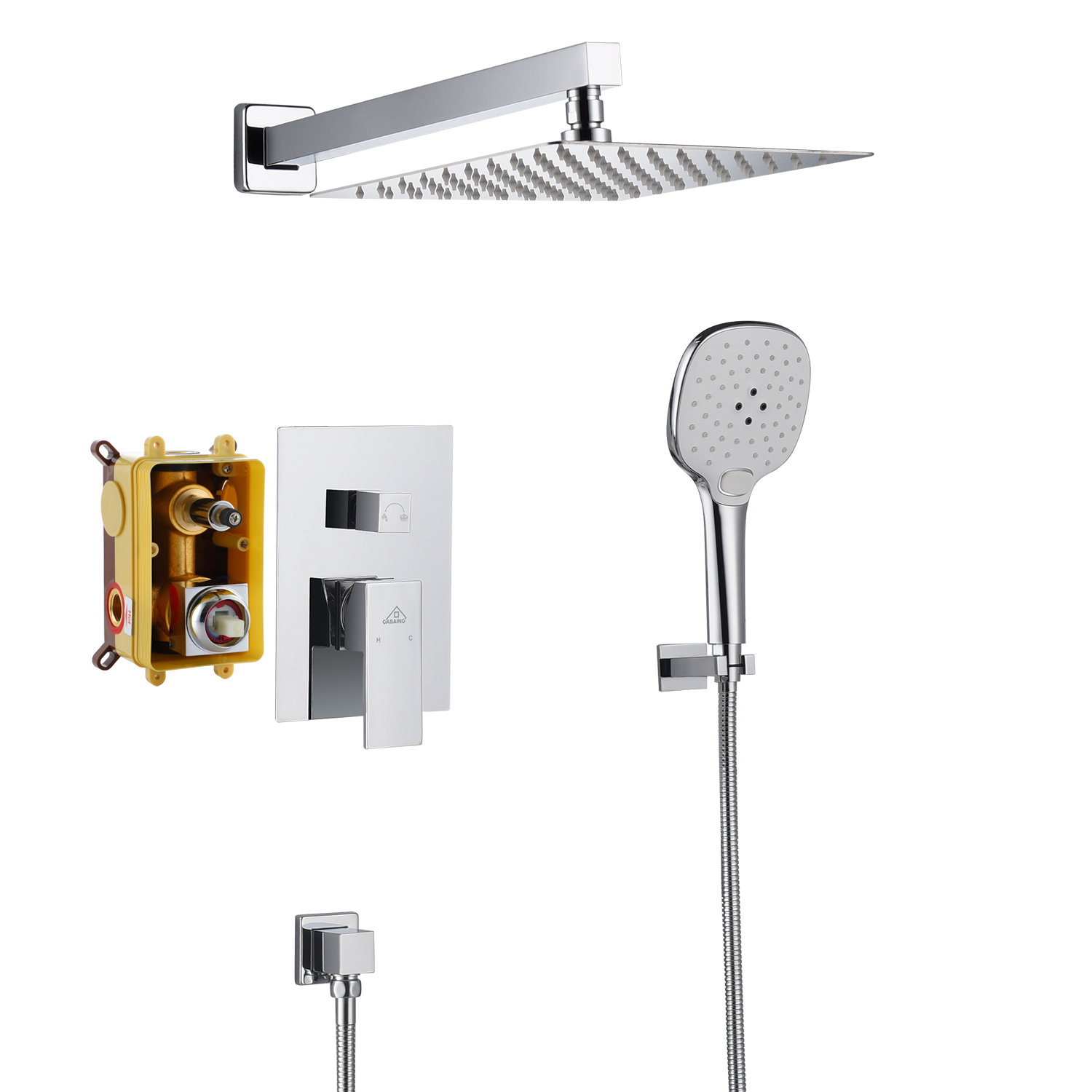 3 Function Hand Held Shower Chrome Kit main image 0