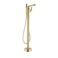 thumbnail image 1 of Boyel Living Single-Handle Bath Spout Faucet Freestanding Bathtub Faucet with Handle Shower Brushed Gold, 1 of 1