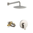 thumbnail image 1 of Boyel Living Wall Mount Balance Valve Shower System Round 10 inch Shower Head with Handheld Shower Brushed Nickel, 1 of 6