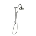 thumbnail image 1 of Boyel Living Wall Mounted Bathroom Shower System 8 in Rainfall Shower Head with Handheld Shower Dual Function Exposed Pipe Integrated Bathroom Luxury Shower Faucet Set(Brushed Nickel), 1 of 9
