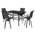 thumbnail image 1 of Boyel living 5 pcs Bar Table with 4 Dining Chair with 1.9 Inches Umbrella Hole Gray, 1 of 1
