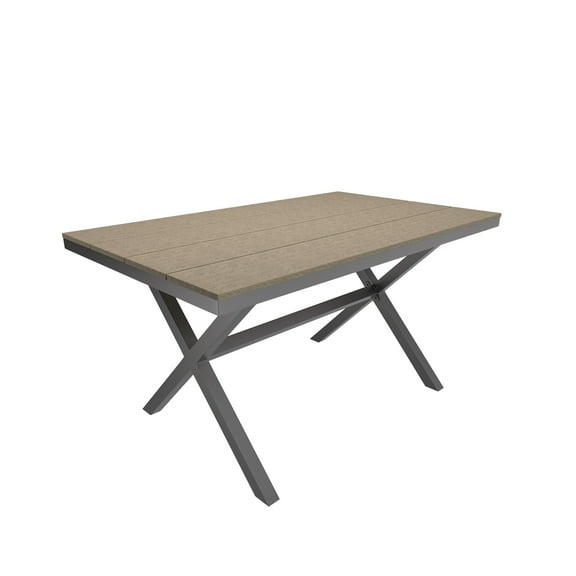 Boyel living Outdoor Rectangular Dining Table Brown