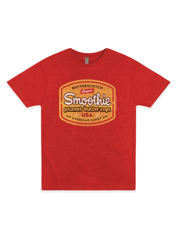 Boyer® Smoothie Peanut Butter Cups T-Shirt – Vintage Retro Candy Logo Tee – Classic American Chocolate Nostalgia Graphic Shirt for Men & Women