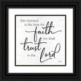 thumbnail image 1 of Boyer, Susie 12x12 Black Ornate Wood Framed with Double Matting Museum Art Print Titled - Time for Faith, 1 of 4