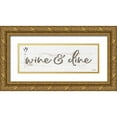 thumbnail image 1 of Boyer, Susie 14x7 Gold Ornate Wood Framed with Double Matting Museum Art Print Titled - Wine And Dine, 1 of 4