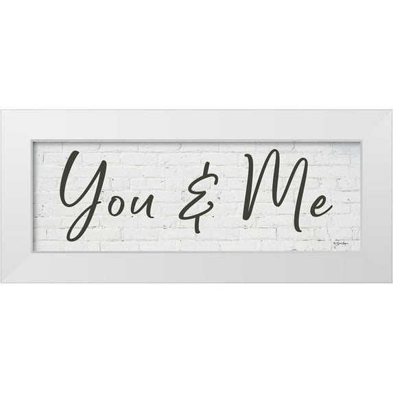 Boyer, Susie 14x7 White Modern Wood Framed Museum Art Print Titled - You and Me