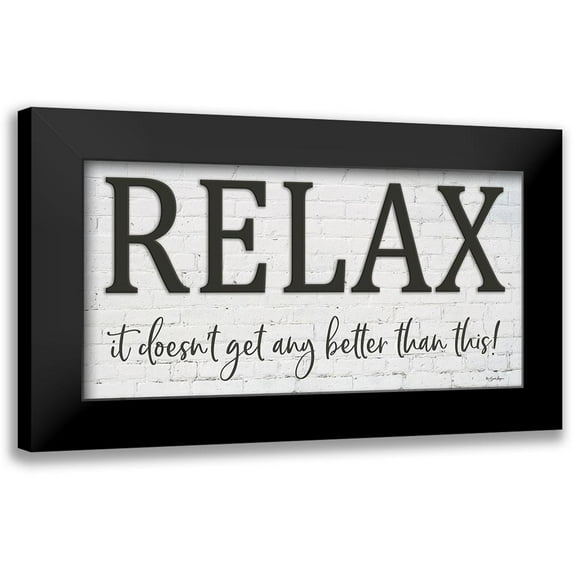 Boyer, Susie 14x9 Black Modern Framed Museum Art Print Titled - Relax