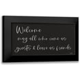 thumbnail image 1 of Boyer, Susie 14x9 Black Modern Framed Museum Art Print Titled - Welcome, 1 of 5