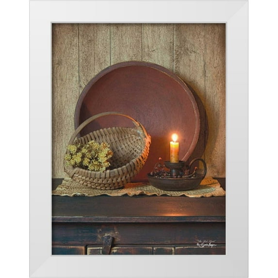Boyer, Susie 19x24 White Modern Wood Framed Museum Art Print Titled - The Red Bowl
