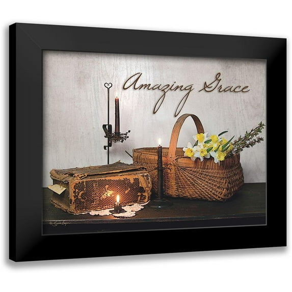 Boyer, Susie 24x19 Black Modern Framed Museum Art Print Titled - Amazing Grace