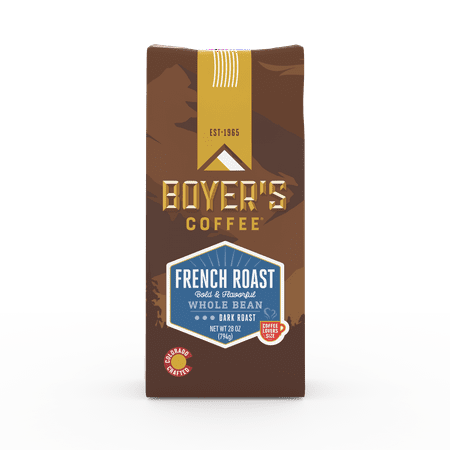 Boyer's French Roast Whole Bean Coffee, Dark Roast, 28oz