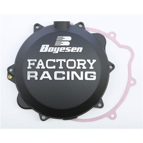 Boyesen Factory Racing Clutch Cover (Black) - CC-42AB