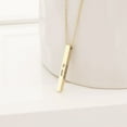 thumbnail image 1 of Boyfriend Birthday Gift - Personalized 4 Sides Name Bar Necklace - Custom Bar Necklace - Couple Necklace Personalized Gift, 1 of 5