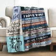 thumbnail image 1 of to My Boyfriend Blanket Romantic I Love You Blessing Sweet Gifts for Birthday Anniversary Valentines Christmas Thanksgiving Fathers Day Soft Cozy Lightweight Plush Throw 50"x60", 1 of 5