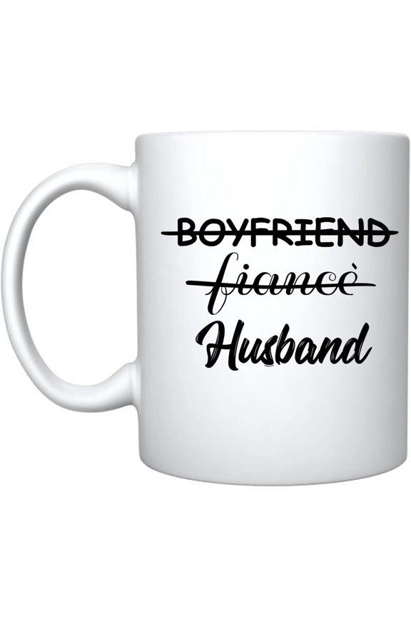 Boyfriend Fianc Husband Ceramic Coffee Mug For Him Birthday Gifts Present Funny Reminder Of Being Together Anniversary (White)
