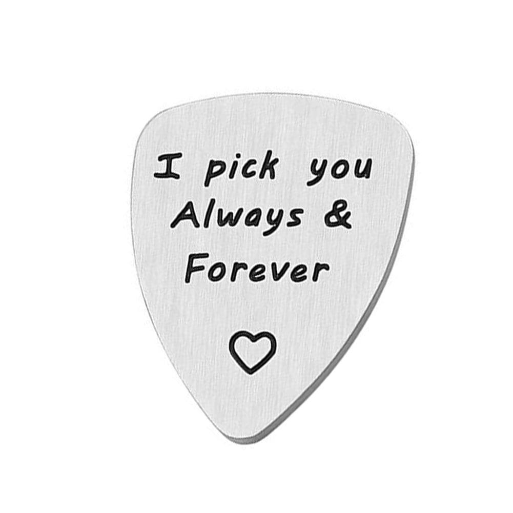  Stainless Steel Guitar Pick Jewelry Gift for Boyfriend