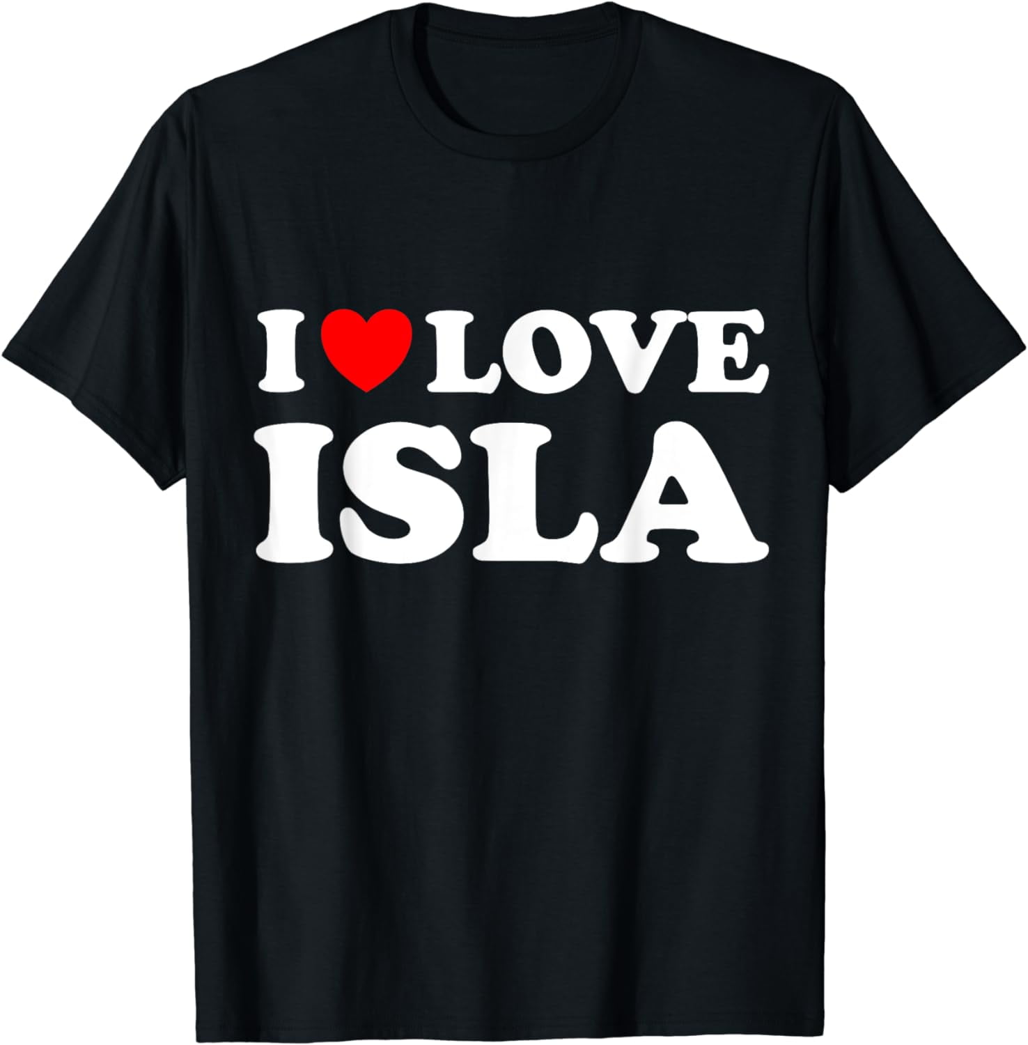 Boyfriend Girlfriend Matching Couple ClothesI Love Isla T-Shirt ...
