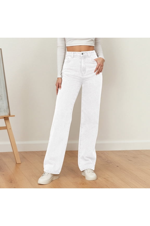 Boyfriend Jeans for Women High Waisted Relaxed Denim Jeans Casual Comfort Stylish Fall Travel Y2K Long Jeans with Pocket