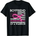 thumbnail image 1 of Boyfriend Of A Warrior Breast Cancer Awareness Support Squad T-Shirt, 1 of 4
