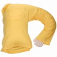 thumbnail image 1 of Living Healthy Products BFPB-002-YEL Boyfriend Body Pillow in Yellow and White, 1 of 3