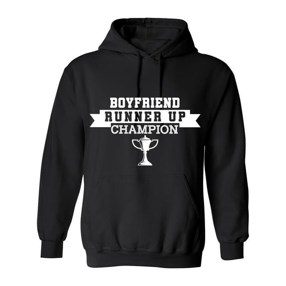Boyfriend Runner Up Champion Sarcastic Humor Novelty Funny Men's Hoodies