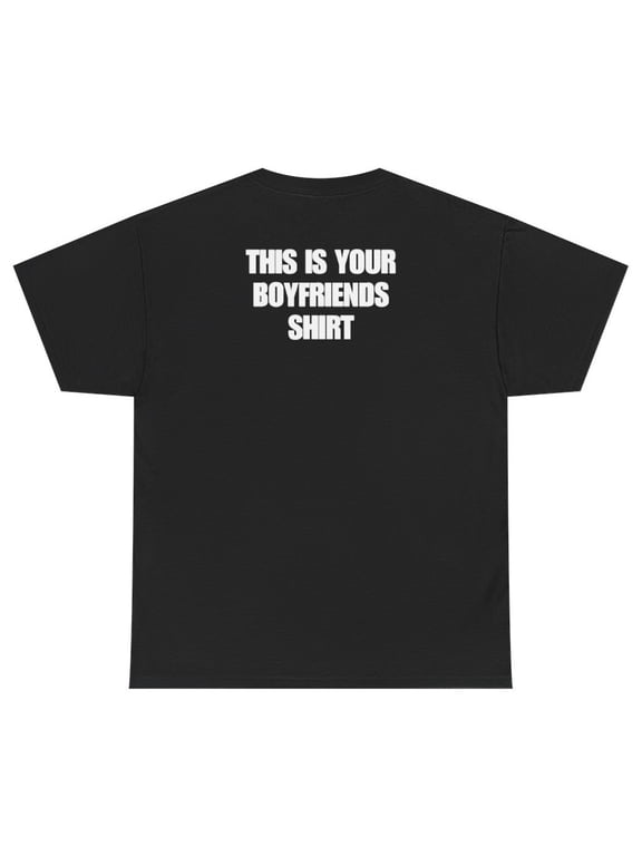Boyfriend Shirt Back Print T-Shirt