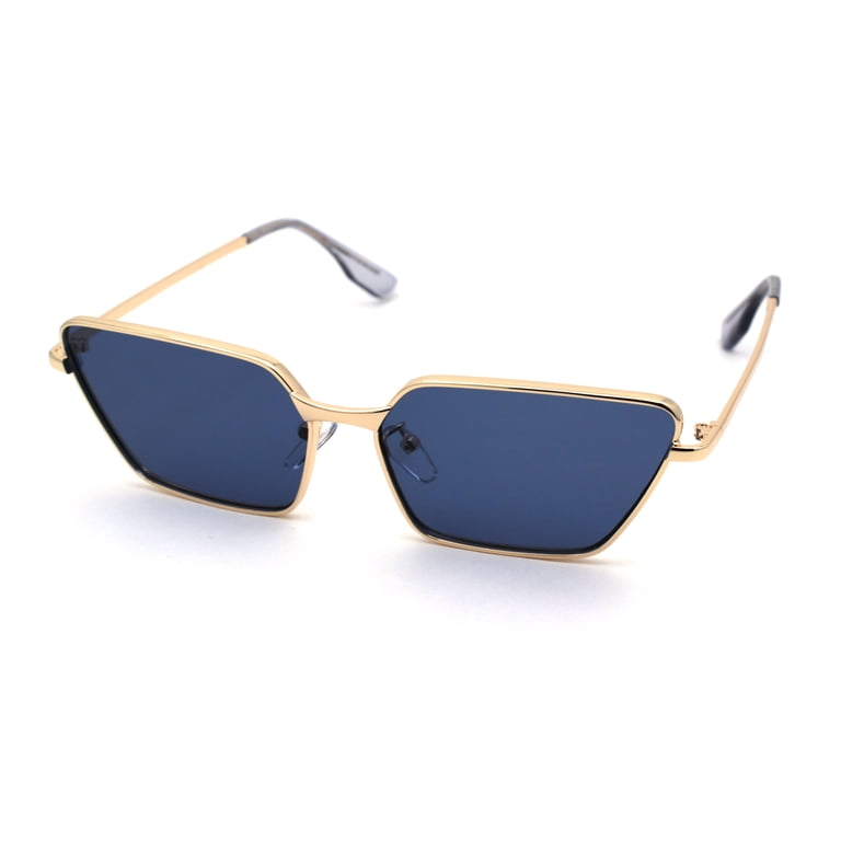 Boyfriend Style Womens Narrow Rectangular Cat Eye Sunglasses  display picture 1