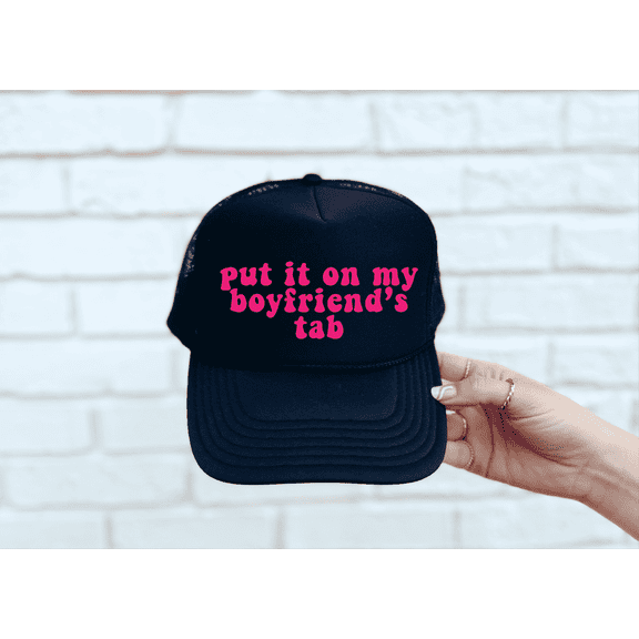 Boyfriend's Tab Black Otto Unisex Trucker Hat