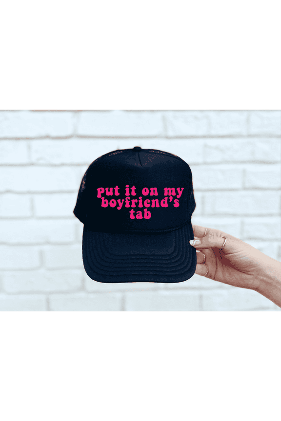 Boyfriend's Tab Black Otto Unisex Trucker Hat
