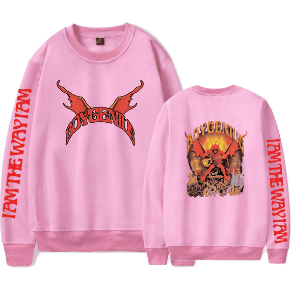 Boygenius Hoodies Boy Genius Demon Hoodie Hooded Sweatshirt Long Sleeve Men Women Pullover