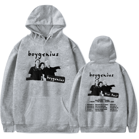 Boygenius Hoodies Boy Genius The Tour Merch Hoodie The Fall Tour Sweatshirt Men Women Pullover Long Sleeve