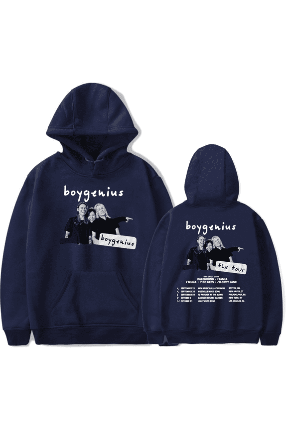 Boygenius Hoodies Boy Genius The Tour Merch Hoodie The Fall Tour Sweatshirt Pullover Long Sleeve Unisex