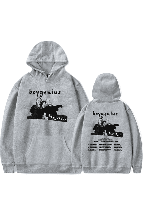 Boygenius Hoodies Boy Genius The Tour Merch Hoodie The Fall Tour Sweatshirt Pullover Long Sleeve Unisex