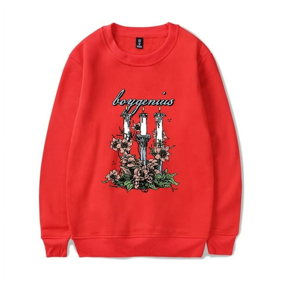 Boygenius Hoodies Boy genius Tour Merch Sweatshirts Candle Hoodie Pullover Long Sleeve Men Women
